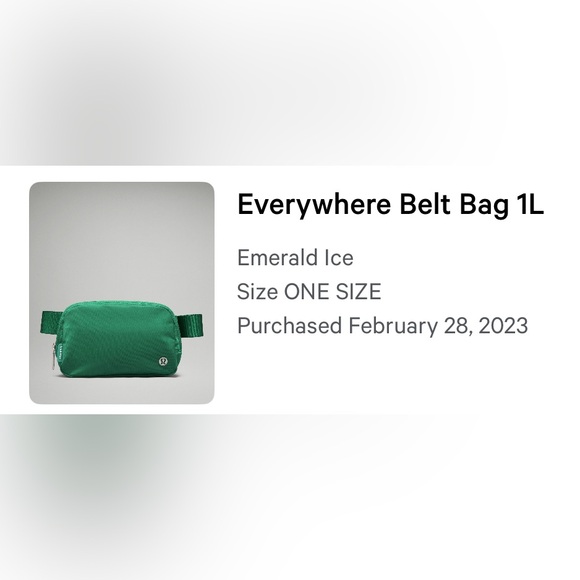 NWOT / Lululemon Emerald Ice Belt Bag 1L - Picture 5 of 8